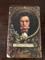 Beethoven, a Viennese classical composer, wrote a 1770-1827 color postcard.