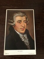 Jos. Haydn is a classical composer based on a 1732-1809 color postcard painting.