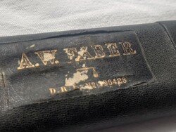 Faber Castell logarléc, vonalzó Német Birodalmi Jelzéssel (D.R.G.M) - ritka design tárgy
