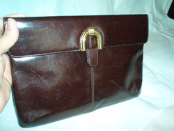 Vintage brown, burgundy handbag, shoulder bag