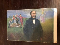 Mihály Vörösmarthy 1800-1855 Hungarian classics color postcard