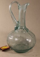 Blue huta glass wine jug 674