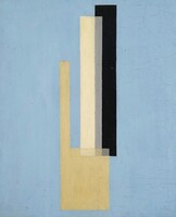László Moholy - construction (blue background) - reprint canvas reprint