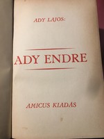 Ady Lajos: ADY ENDRE / 1923 / számozott !!!