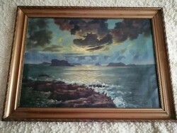 Festmény tengert ábrázoló 80x60