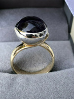 Egyedi designer arany gyűrű ametiszt kővel.ÚJ.