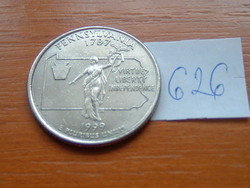 Usa 25 cents 1/4 dollar 1999 / p philadelphia, (pennsylvania), g. Washington # 626