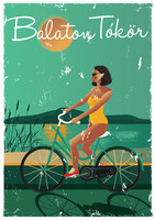 Lake Balaton circle - bike poster