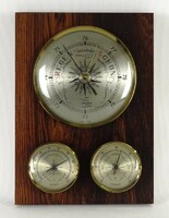 1J074 weather indicator fischer room barometer 25 x 18 cm
