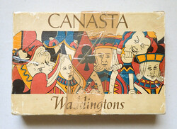 Régi retró vintage Waddingtons Canasta komplett kanaszta kártyajáték kártya pakli kártyapakli