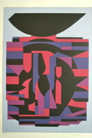 Victor Vasarely (1906 – 1997) Siris 2. Limitált Kiadás: 77/90.