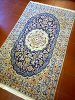 205 x 120 cm Nain Iráni kézi csomózású Perzsa szőnyeg eladó