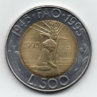 San Marino 500 Líra, 1995, bimetál