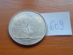 Usa 25 cents 1/4 dollar 1999 / d denver, (connecticut), g. Washington # 609