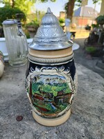 Tin lined serial jug from krigli collection