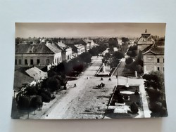 Old postcard Jászberény street scene photo postcard