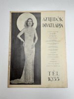 Régi újság 1935 tél Az Új Idők Divatlapja