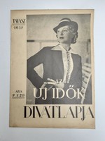 Régi újság 1937 tavasz Az Új Idők Divatlapja