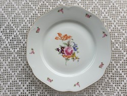 Old vintage 30 cm bohemia porcelain floral serving plate