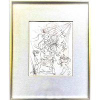 Salvador dali: autumn original etching is a very rare piece! There is no halving offer at the discount !.