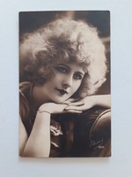 Old postcard 1927 female photo postcard