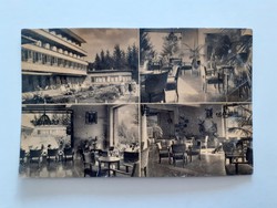 Old postcard 1958 blue roof sanatorium details postcard