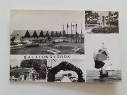 Old postcard Balatongyörök photo postcard