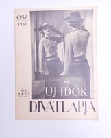 Régi újság 1936 ősz Az Új Idők Divatlapja