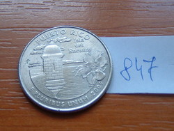 Usa 25 cents 1/4 dollar 2009 / p philadelphia, (puerto rico), g. Washington # 847