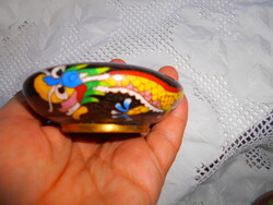 Cloissoné enamel, compartment enamel ashtray with antique dragon motif