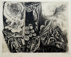 Gyula Hincz (1904-1986): composition, etching