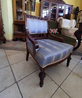 Neorenesans old German armchair / with new upholstery /