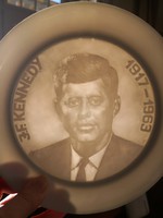 J. F. Kennedy - extremely rare Herend lithophane porcelain plate