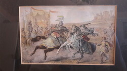 Középkori lovagos kép (M2555)