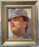 Litteczky Endre (1880-1953) Katona portré