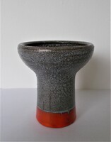 German vase with small bouquet of fat lava