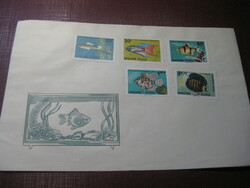 First day stamp ... Aquarium fish