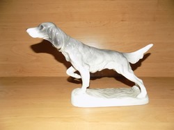 Német Katzhütte porcelán kutya 29 cm hosszú (po-4)