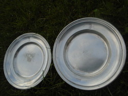 2 antique trays are the same size as the brutally heavy pieces 656 grams 16.5 cm