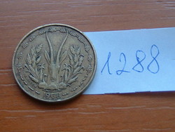 NYUGAT AFRIKA 5 FRANK FRANCS 1968 (c+o) (BAGOLY) Alumínum-Nikkel-Bronz #1288