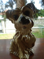 Yorker is a lifelike German porcelain dog