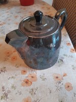 Elegant antique art deco silver plated coffee pot