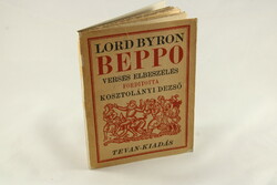 Kosztolányi Dezső Lord Byron fordítása - Első kiadás - védőtokban Ritka