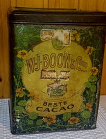 W.J. BOON & COMP BESTE CACAO nagyméretű fém kakaós doboz