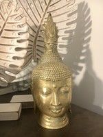 Copper buddha head is very old!