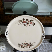 Haas & czjzek schlaggenwald 40 cm hand-painted bowl with handles. It is gigantic in size