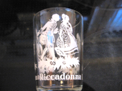 Körben barokk jelenetes pohár Riccadonna