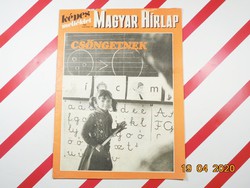 Régi retro újság - Magyar Hírlap képes melléklet  - 1985 augusztus 31.