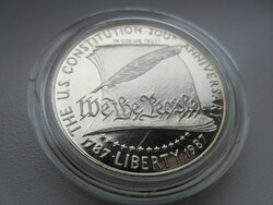 1987 USA dollar Liberty Alkotmány 200 év 26,73g 0.900ag emlékérme