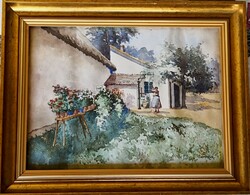 FK/213 - Bereczk Károly – Flowered Courtyard